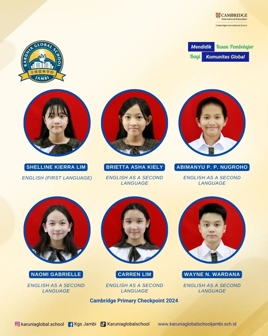 Shelline Kierra Lim, Brietta Asha Kiely, Abimanyu P. P. Nugroho, dkk