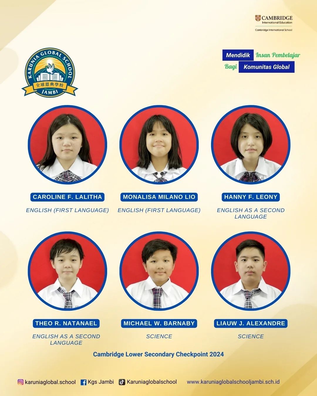 Caroline F. Lalitha, Monalisa Milano Lio, Hanny F. Leony, dkk